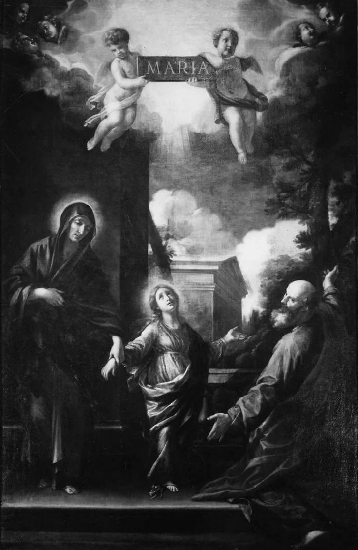 Maria Vergine bambina con Sant'Anna e San Gioacchino - Monsummano Terme, Pistoia, attribuito